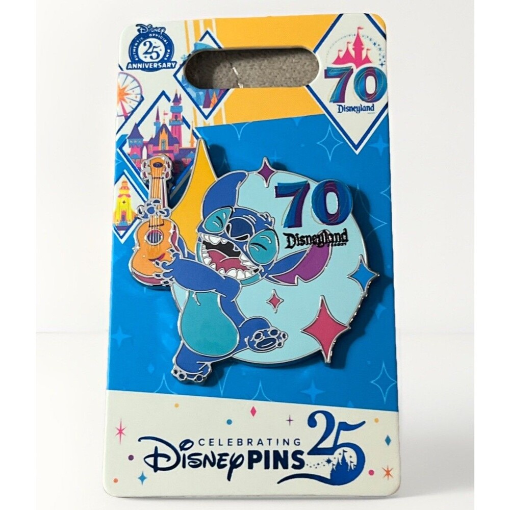 Disneyland Resort 70th Anniversary Stitch Pin 626 Lilo Celebrating Pins 25th New